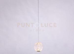 Diamante, solo testa, acrilico trasparente, telaio oro led 4,2w, 50