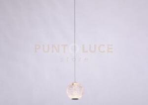 Diamante, solo testa, acrilico trasparente, telaio cromo led 4,2w