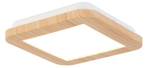 Lampada da soffitto naturale quadrata 17 cm con LED dimmerabile in 3 fasi - Linda