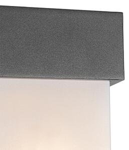 Lampada da parete per esterno grigio scuro IP54 sensore di movimento - Tide