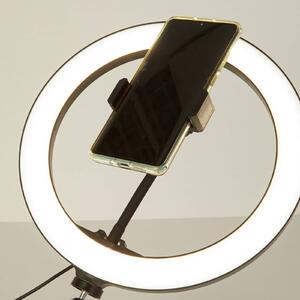 Searchlight Lampada LED Selfie Tripod porta-telefono USB CCT