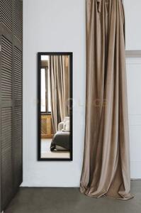 Juliette specchio da parete cornice alluminio nera installabile ver
