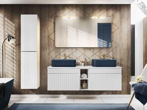 Lavabo in Vetroceramica KAMA, blu, 61 cm