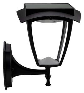 Lampada da parete solare LED/2W/3,7V 3000/6000K IP65 2200 mAh nero