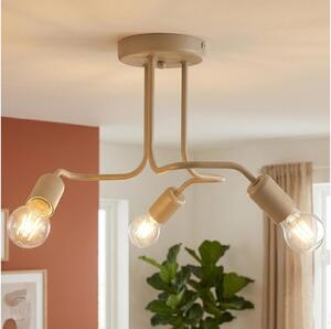 Plafoniera CHARLIE 3xE27/15W/230V beige