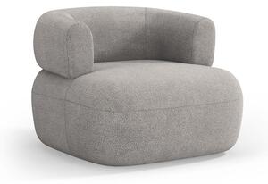 Poltrona grigio chiaro in tessuto bouclé Jenny - Micadoni Home