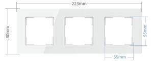 Immax NEO 07542L - Cornice per interruttori, prese e termostati 3Z