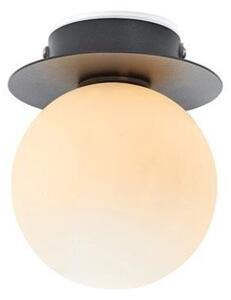 Plafoniera bianca e nera con paralume in vetro ø 10 cm Mini – Markslöjd