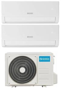 OLIMPIA SPLENDID Climatizzatore Dual Split Inverter 10000 + 10000 Btu Condizionatore con Pompa di Calore Classe A++/A+ Gas R32 (Unit Interna + Uni