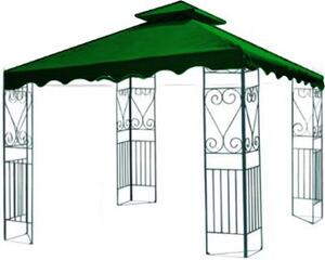 Giardini del Re Copertura Gazebo 3x3 mt Top in Poliestere colore Verde - YF-3137R