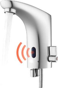 Miscelatore touchless per lavabo - Rubinetto a sensore automatico - Sensore a infrarossi - Funzionamento a batteria - Miscelatore monocomando - Temperatura regolabile - Risparmio idrico - Cromo