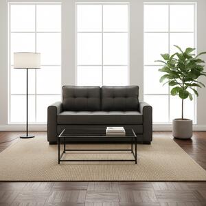 DecHome Divano Letto 2 Posti Moderno in Tessuto Dimensioni 147.5x75x85 cm colore Grigio