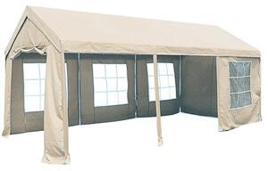 Giardini del Re Gazebo Auto Tenda Garage Moto Bici 6x3 mt in Acciaio/Poliestere colore Beige - Car port Magnum
