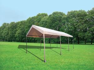Giardini del Re Gazebo Auto Tenda Garage Moto Bici 6x3 mt in Acciaio/Poliestere colore Beige - Car port Magnum