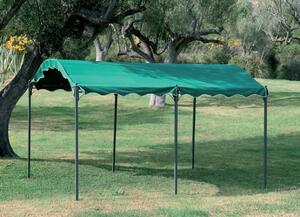 Giardini del Re Gazebo Auto Tenda Garage Moto Bici 3x4 mt in Acciaio/Poliestere colore Verde - Car Port