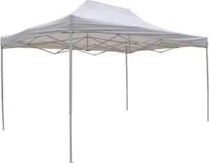 VivaGarden Gazebo Giardino 3x4,5 mt Pieghevole in Poliestere e Alluminio colore Bianco - Party