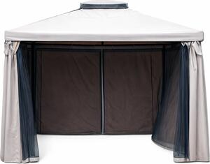 Giardini del Re Teli per Gazebo 3x4 mt Set da 4 Teli Zanzariera Moschiera per Gazebo Sahara