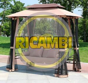 Giardini del Re Teli per Gazebo Set Teli Zanzariera Moschiera per Gazebo Harem