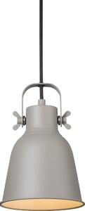 Nordlux - Lampadario a sospensione con filo ADRIAN 1xE27/25W/230V diametro 16 cm grigio