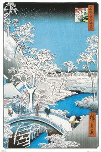 Posters, Stampe Hiroshige - The Drum Bridge, (61 x 91.5 cm)