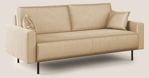 Arthur divano moderno 162 cm in velluto morbido impermeabile T01 BEIGE