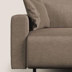 Arthur divano moderno 162 cm in velluto morbido impermeabile T01 MARRO
