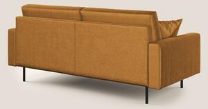 Arthur divano moderno 162 cm in velluto morbido impermeabile T01 ORO