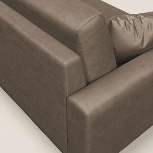 Arthur divano moderno 162 cm in velluto morbido impermeabile T01 MARRO
