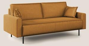 Arthur divano moderno 162 cm in velluto morbido impermeabile T01 ORO
