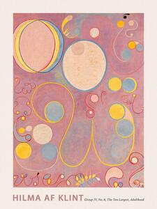 Riproduzione The Very First Abstract Collection The 10 Largest No 8 in Purple - Hilma af Klint