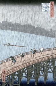 Riproduzione Sudden Shower over Shin-Ohashi Bridge and Atake Ohashi Atake no Yudachi, Ando or Utagawa Hiroshige