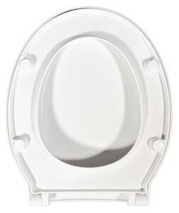 Sedile wc compatibile Quarzo Dolomite termoindurente bianco