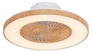 Ventilatore da soffitto in legno con LED con telecomando - Climo