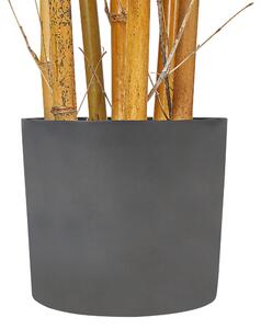 Pianta artificiale con vaso in plastica nero 220 cm pianta artificiale interno ed esterno Beliani