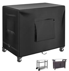 Copertura impermeabile da 91,4 cm per tavolo da esterno, realizzata in tessuto Oxford 600D, adatta per carrelli barbecue, forni per pizza e altro