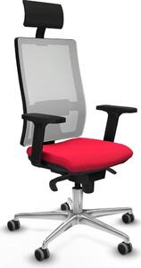 Sedia da ufficio Piqueras y Crespo 2D086G1, colore rosso