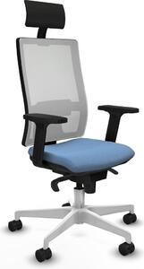 Sedia da ufficio Piqueras y Crespo 2D026N1, colore blu cielo