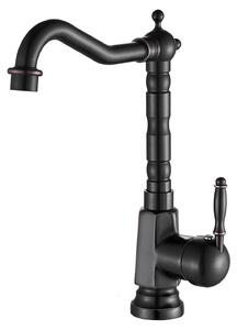 Miscelatore per cucina in bronzo, con finitura effetto olio, monocomando e bocchetta orientabile, modello BL9250B