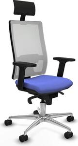 Sedia da ufficio Piqueras y Crespo, modello 2D086N1, colore azzurro chiaro