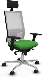 Sedia da ufficio Piqueras y Crespo, modello 3D086N1, colore verde