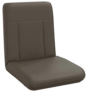 VidaXL Poltrona reclinabile Grigio Pelle finta