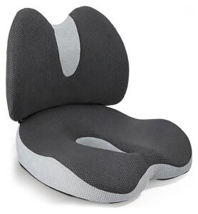 Cuscino per sedia da ufficio, design ergonomico, supporto per ridurre lo stress, colore nero