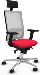 Sedia da ufficio Piqueras y Crespo, modello 2D086N1, colore rosso