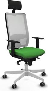 Sedia da ufficio Piqueras y Crespo, modello 1D026G1, colore verde