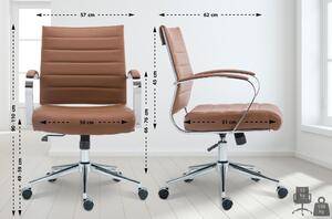 Sedia da ufficio Oakland - ecopelle - Marrone chiaro