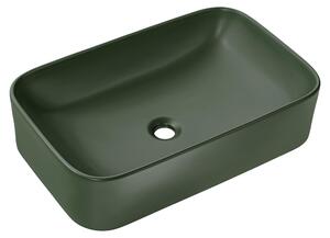 Lavabo da appoggio KAMA verde 60 cm