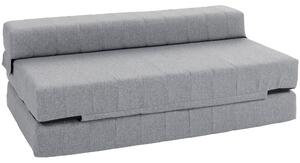 HOMCOM Poltrona Letto Pieghevole con Imbottitura Spessa, fino a 250 kg, 138x80x50 cm, Grigio | Aosom Italy