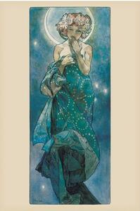 Posters, Stampe Alfons Mucha - moon, (61 x 91.5 cm)