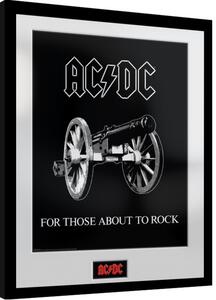 Quadro Ac Dc - For Those About to Rock, Poster Incorniciato