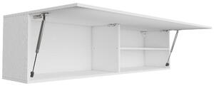 HOMCOM Mobile Bagno a Parete con Anta Ammortizzata, 2 Scomparti e Mensola Regolabile, 120x23x30 cm, Bianco | Aosom Italy